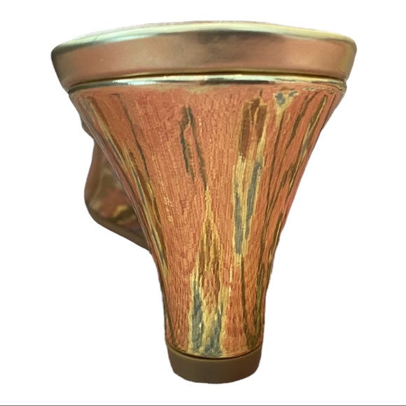 Aquazurra Pedi Gold Metallic Leather Wedge Sandals BNIB Sz EU 40 - Picture 7 of 15